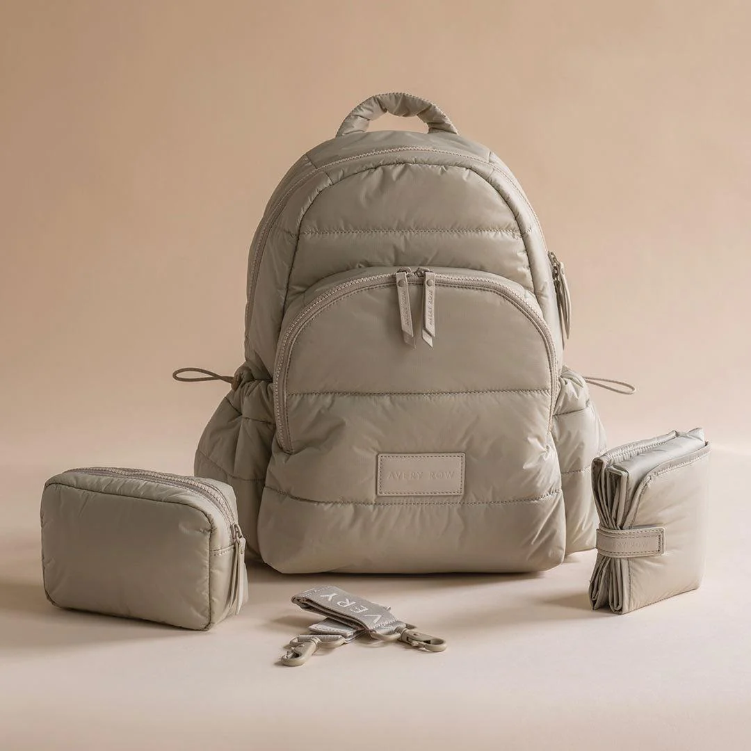 Avery Row Changing Backpack - Oyster - Image 6