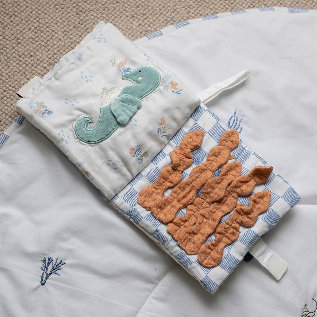 Avery Row Fabric Baby Book - Coastline - Image 6