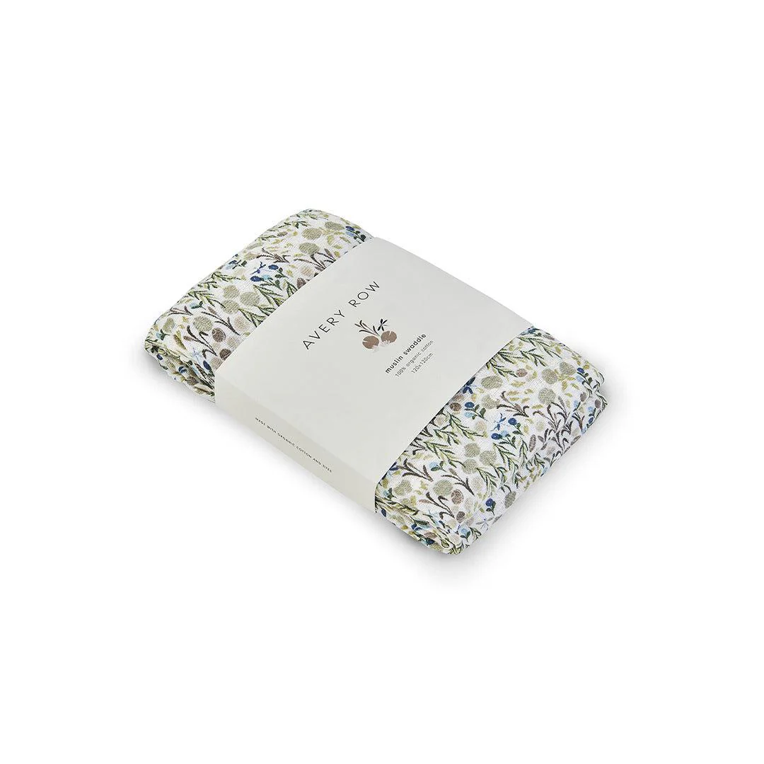 Avery Row
Organic Baby Muslin Swaddle - Riverbank