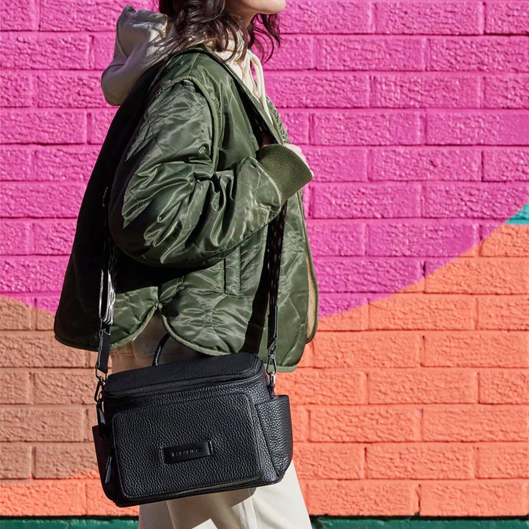 Bababing Isla Cross Body Changing Bag/ Stroller Organiser - Black - Image 3