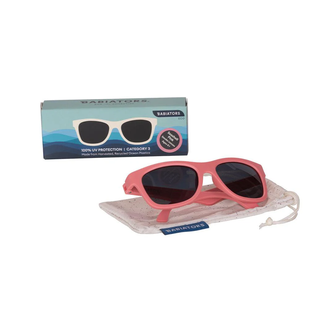 Babiators Eco Original Navigator Sunglasses  - Seashell Pink - Image 2