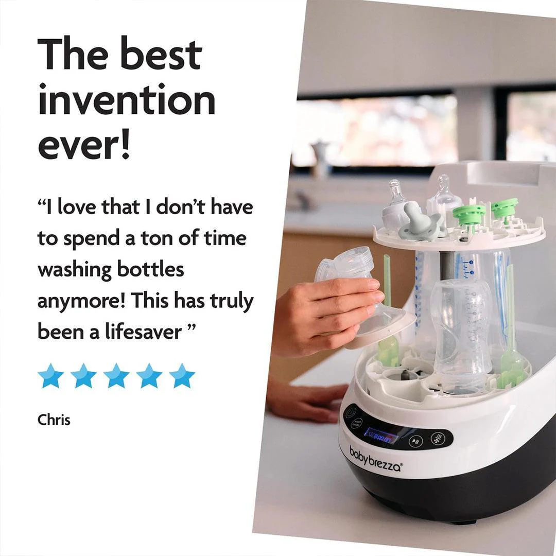 Baby Brezza Bottle Washer Pro - Black & White - Image 14