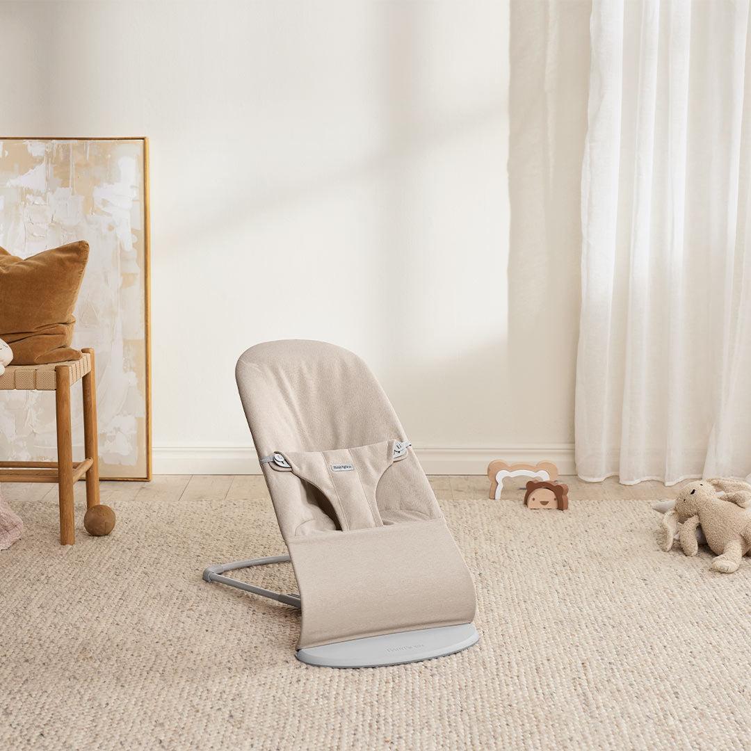 BabyBjorn Bouncer Bliss Woven Melange - Light Beige - Image 3
