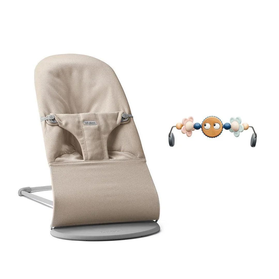 BabyBjorn Bouncer Bliss Woven Melange - Light Beige - Image 7