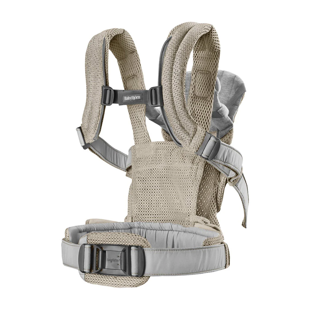 BabyBjorn Harmony 3D Mesh - Grey Beige - Image 8