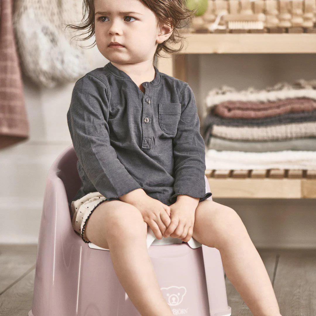 BabyBjorn Potty Chair - Powder Pink/White - Image 2