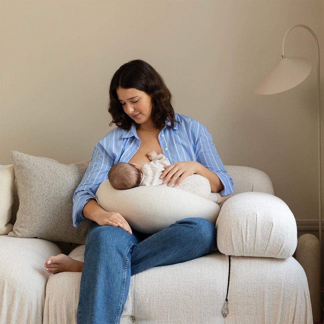 bbhugme Nursing Pillow Cover - Soft White - Image 2