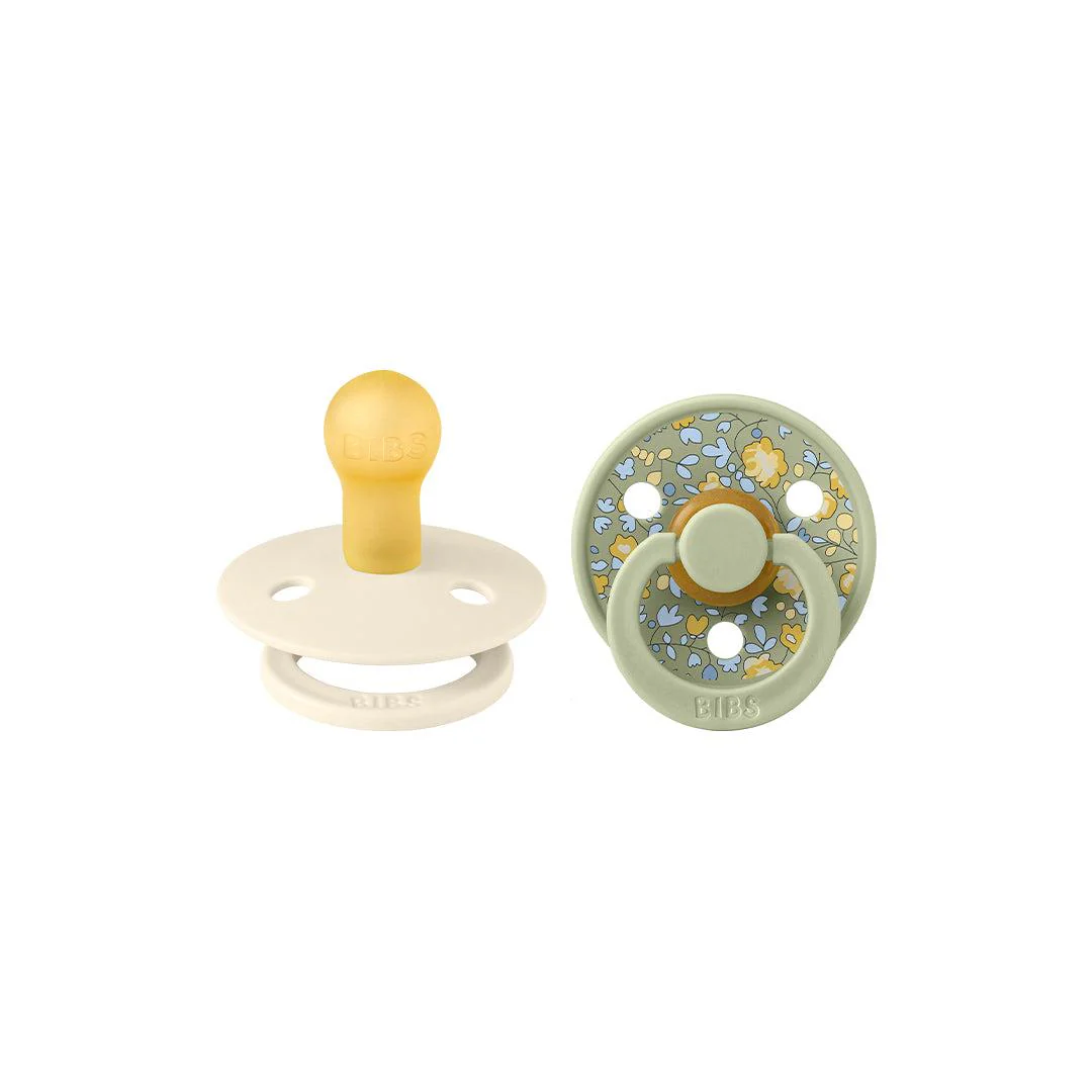 BIBS X LIBERTY Colour Latex Pacifier - 2 Pack - Sage Mix - Eloise - Image 6
