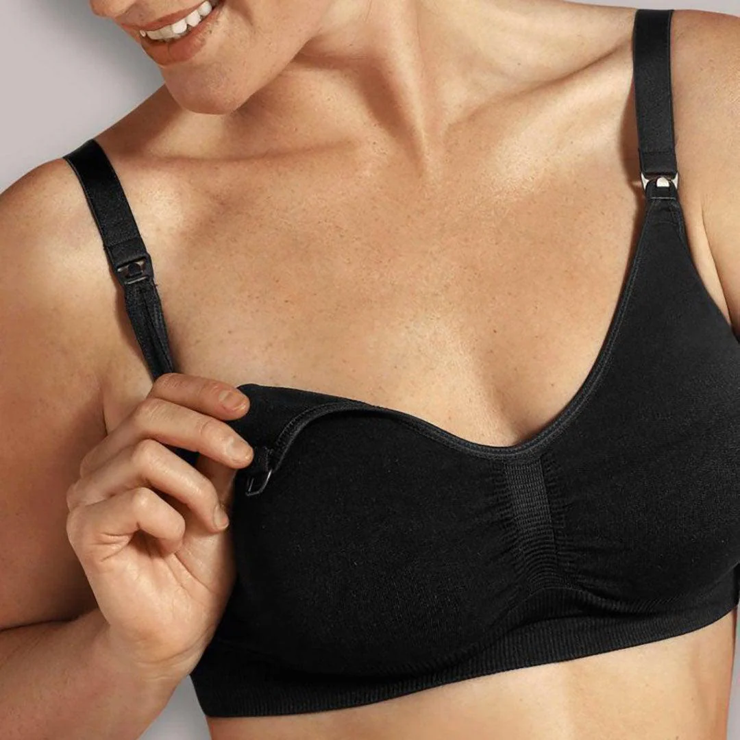 Carriwell Original Maternity + Nursing Bra - Black - Image 2