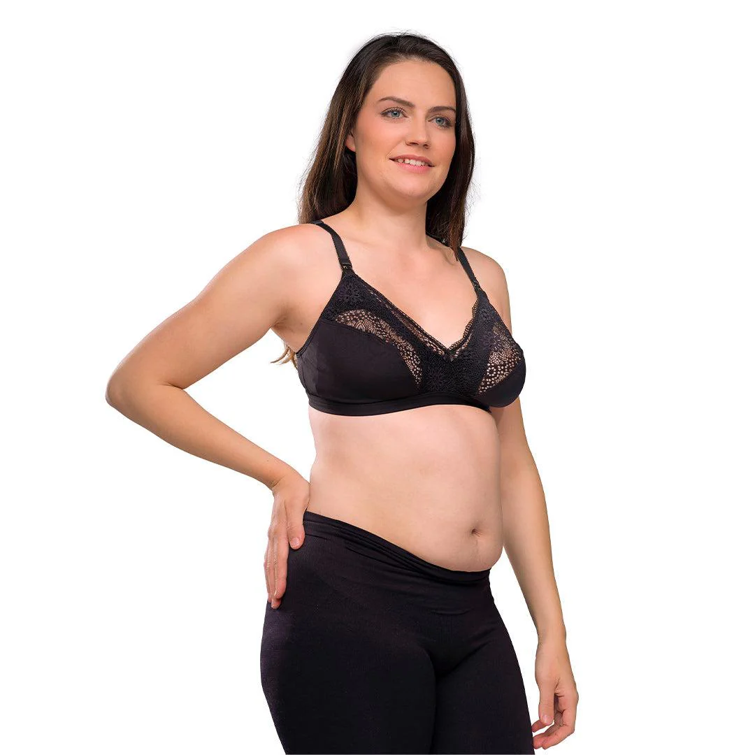 Carriwell Soft As Silk Nursing Bra  - Black - Image 3