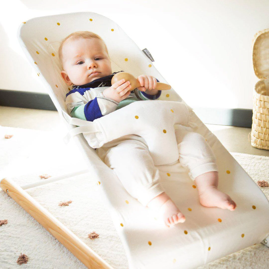 Childhome Evolux Bouncer Cover - Gold Dots - Image 2
