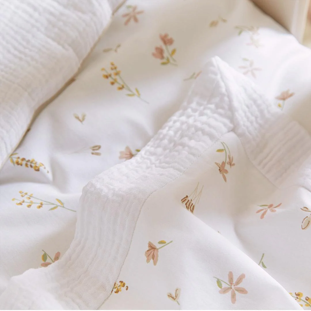 CuddleCo 4pc Cot Bed Bedding Set - Cashmere Meadow - Image 3