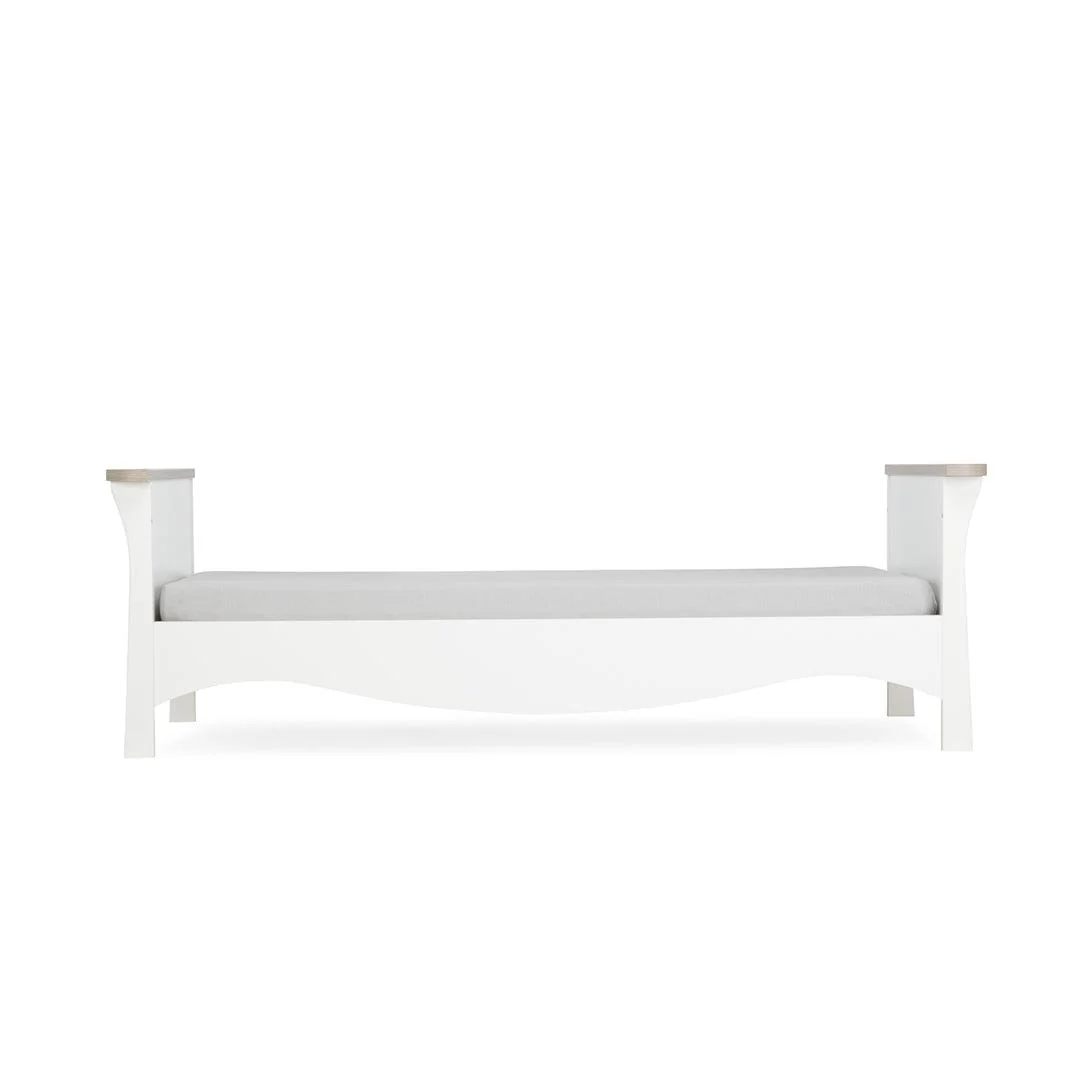 CuddleCo Clara 2 Piece Set 3-Drawer Dresser + Cot Bed - White/Ash - Image 11