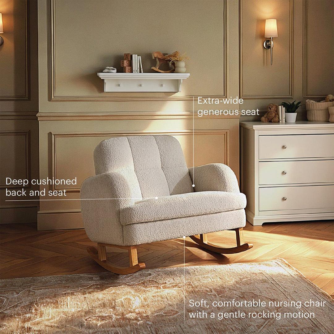 CuddleCo Etta Cuddle Chair - Boucle Mushroom - Image 4