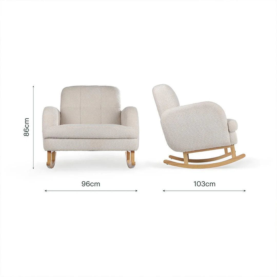 CuddleCo Etta Cuddle Chair - Boucle Mushroom - Image 9