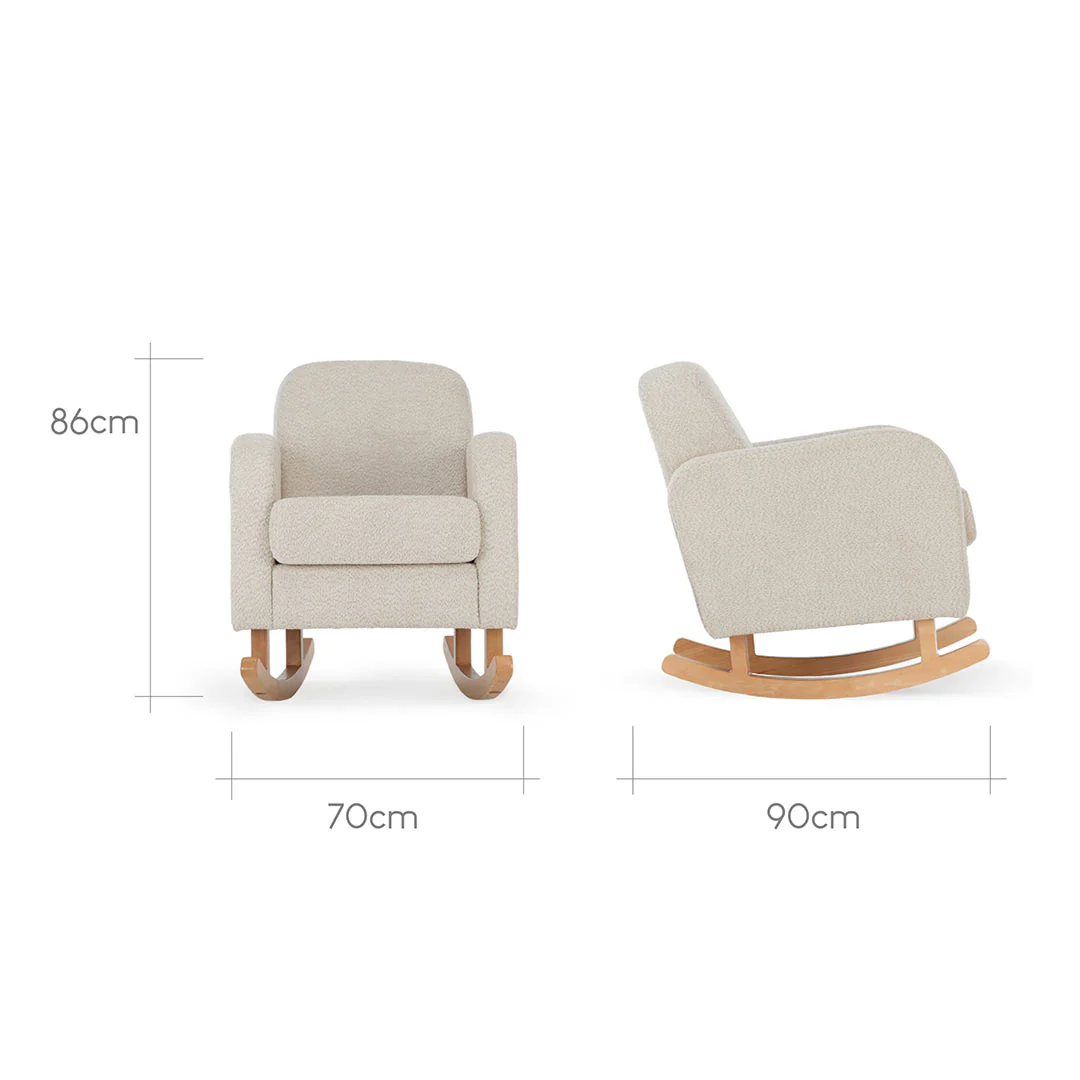 CuddleCo Etta Nursing Chair - Boucle Mushroom - Image 8