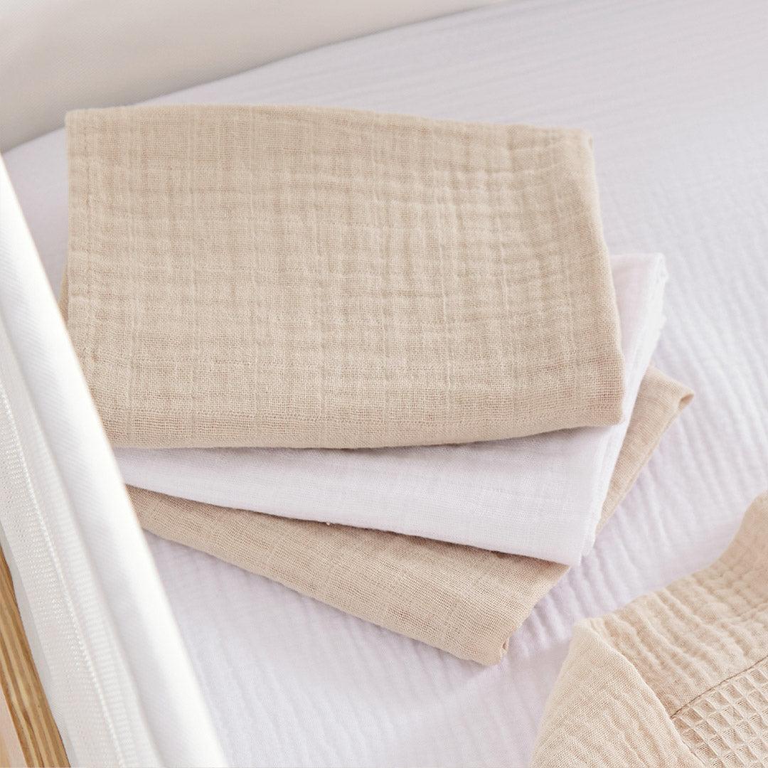 CuddleCo Universal Crib/ Co Sleeper Bedding Set - Cashmere Waffle - Image 2