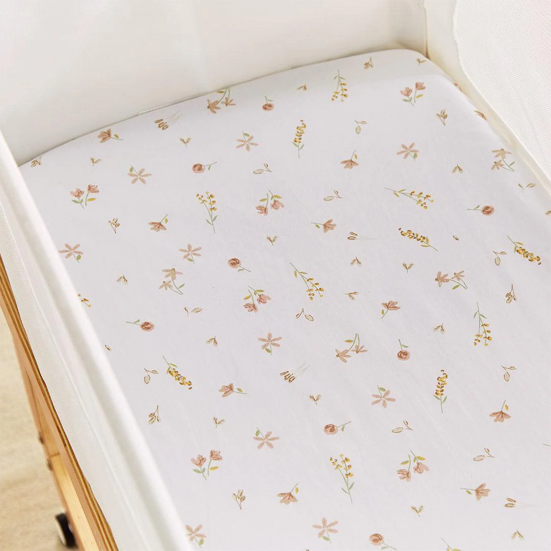 CuddleCo Universal Crib/ Co Sleeper Sheets 2pk - Cashmere Meadow - Image 2