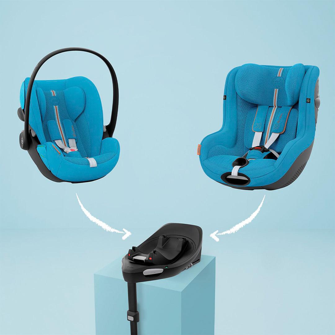 CYBEX Base G 360° Rotating ISOFIX Car Seat Base - Black - Image 2