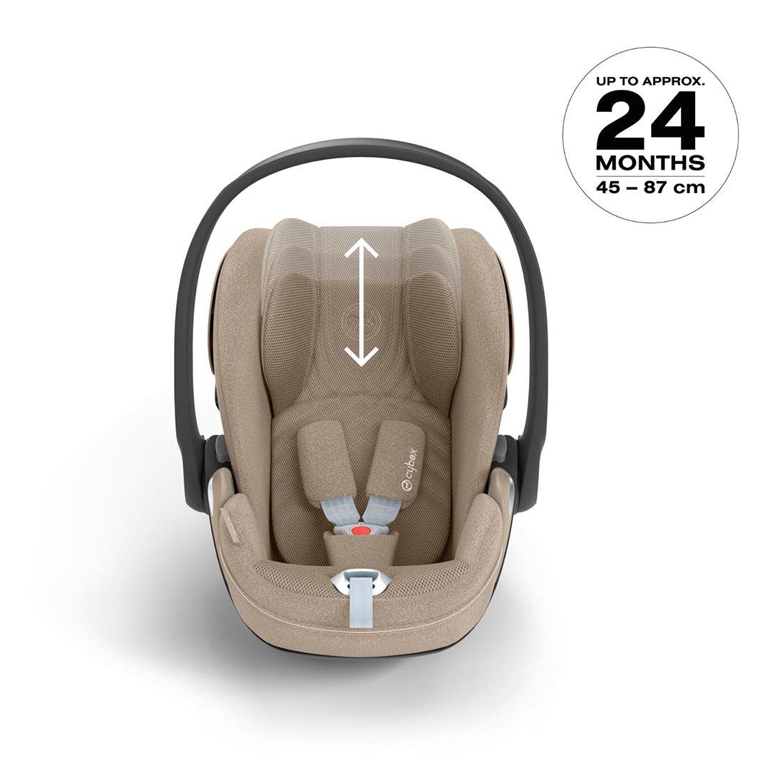 CYBEX Cloud T i-Size Plus Car Seat - Cozy Beige - Image 11
