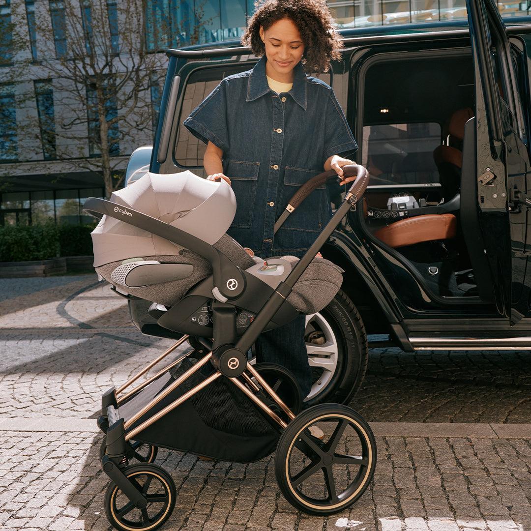 CYBEX Cloud T i-Size Plus Car Seat - Cozy Beige - Image 7