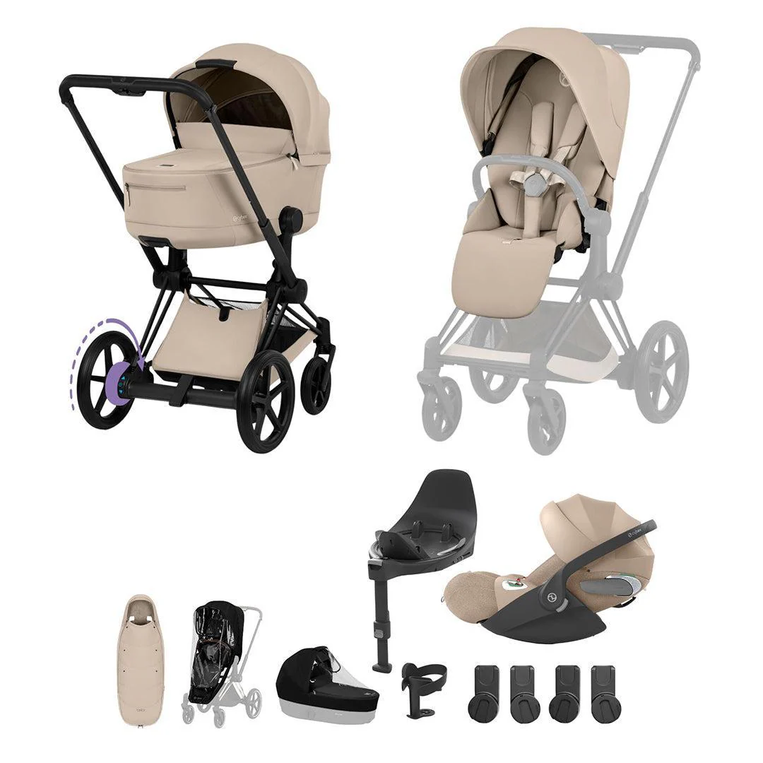 CYBEX e-PRIAM Fold Cot Ultimate Travel System Bundle - Comfort - Image 4