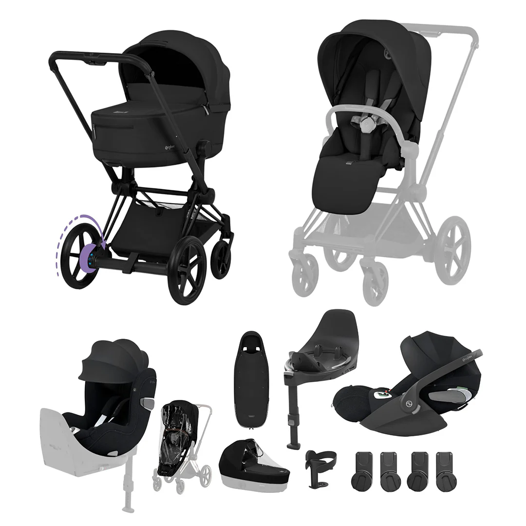 CYBEX e-PRIAM Fold Cot Newborn to Toddler Travel System Bundle - Comfort - Image 3