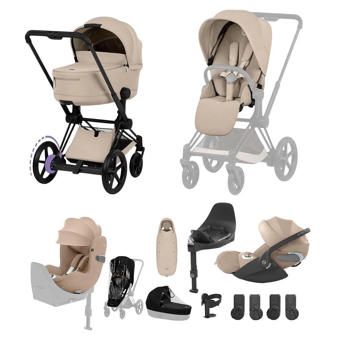 CYBEX e-PRIAM Fold Cot Newborn to Toddler Travel System Bundle - Comfort - Image 4