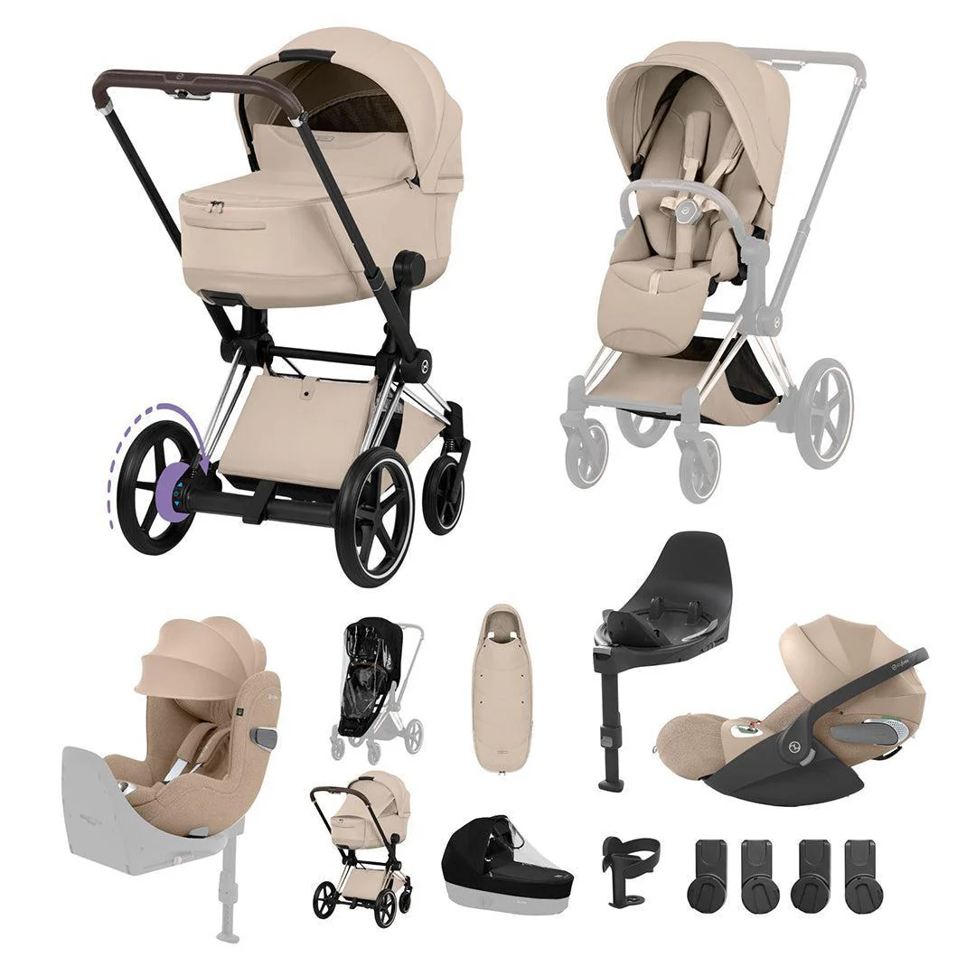CYBEX e-PRIAM Fold Cot Newborn to Toddler Travel System Bundle - Style - Image 5
