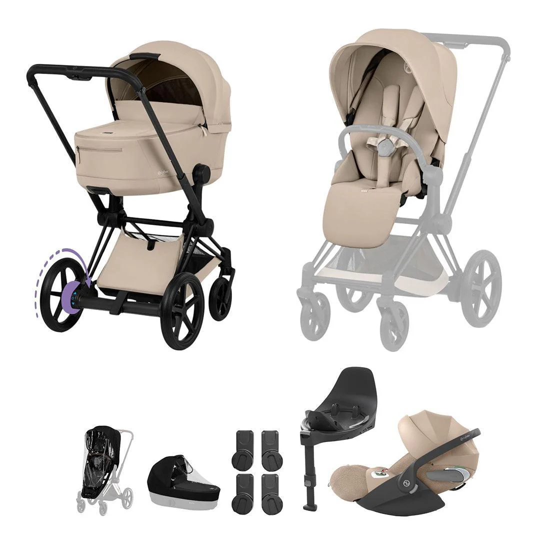 CYBEX e-PRIAM Fold Cot Travel System Bundle - Comfort - Image 3