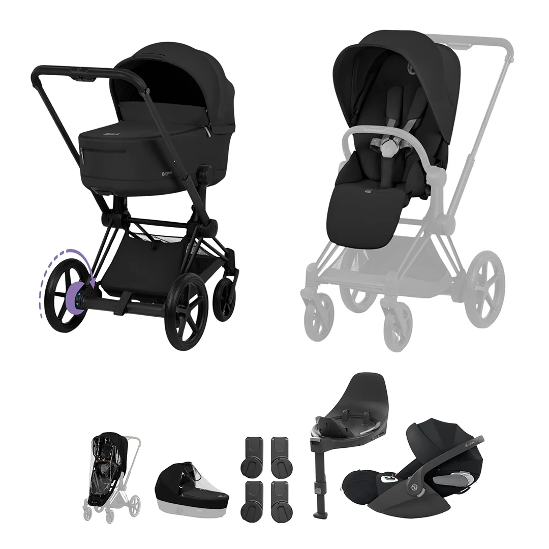 CYBEX e-PRIAM Fold Cot Travel System Bundle - Comfort - Image 4