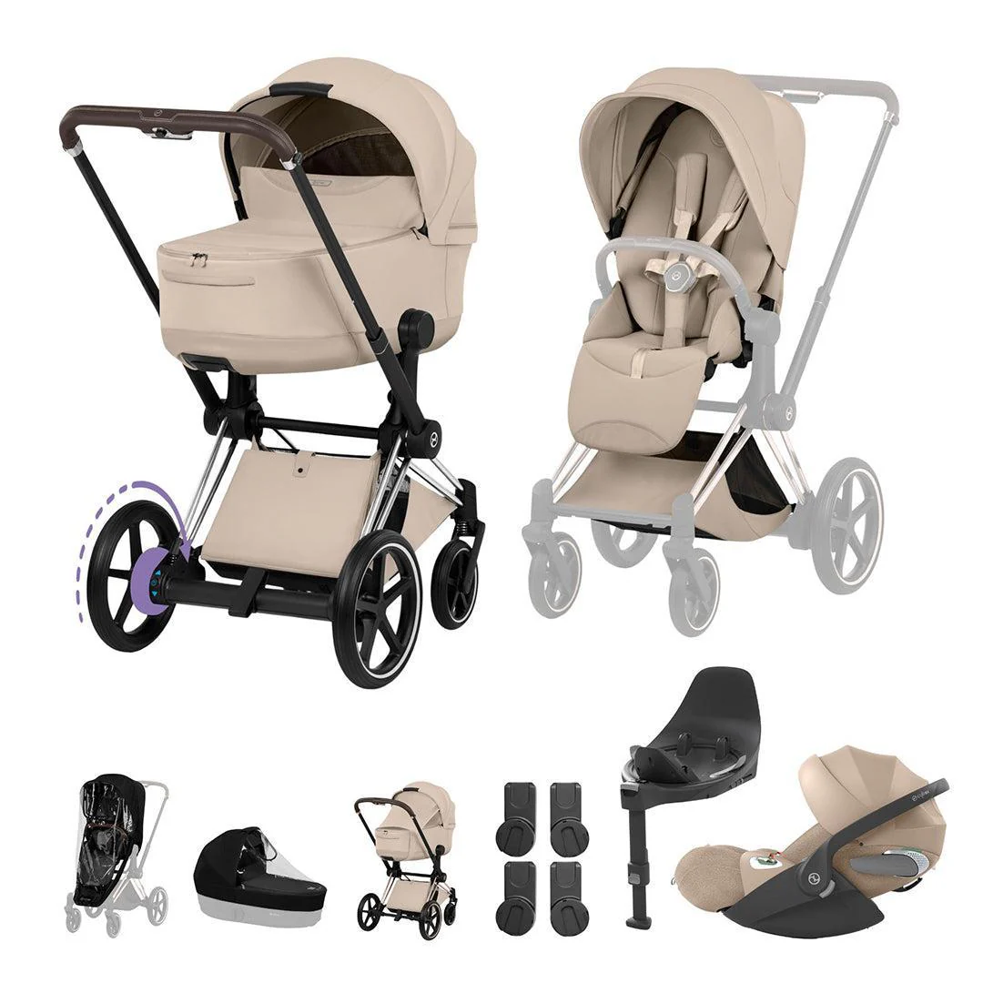 CYBEX e-PRIAM Fold Cot Travel System Bundle - Style - Image 5