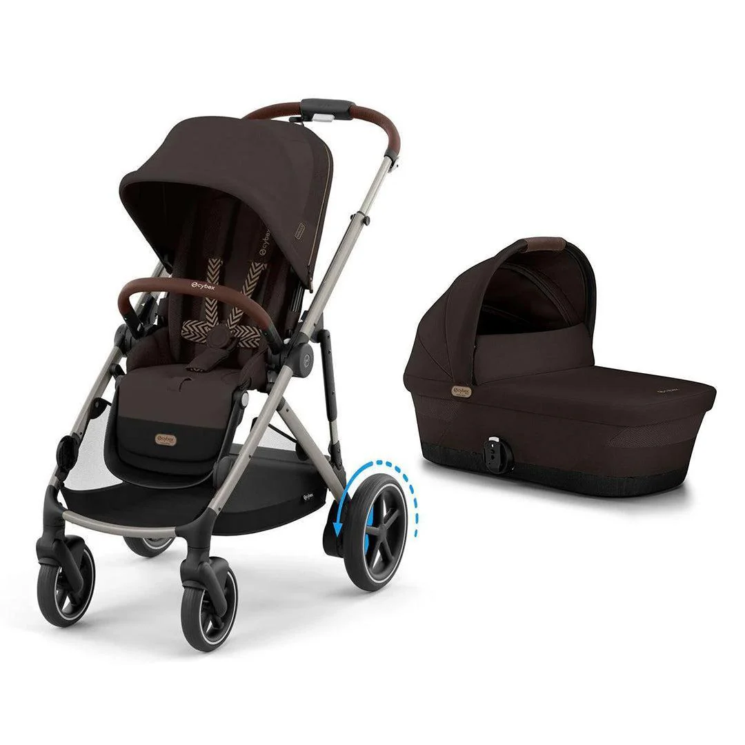 CYBEX e-Gazelle S Pushchair - Chocolate Brown - Image 10