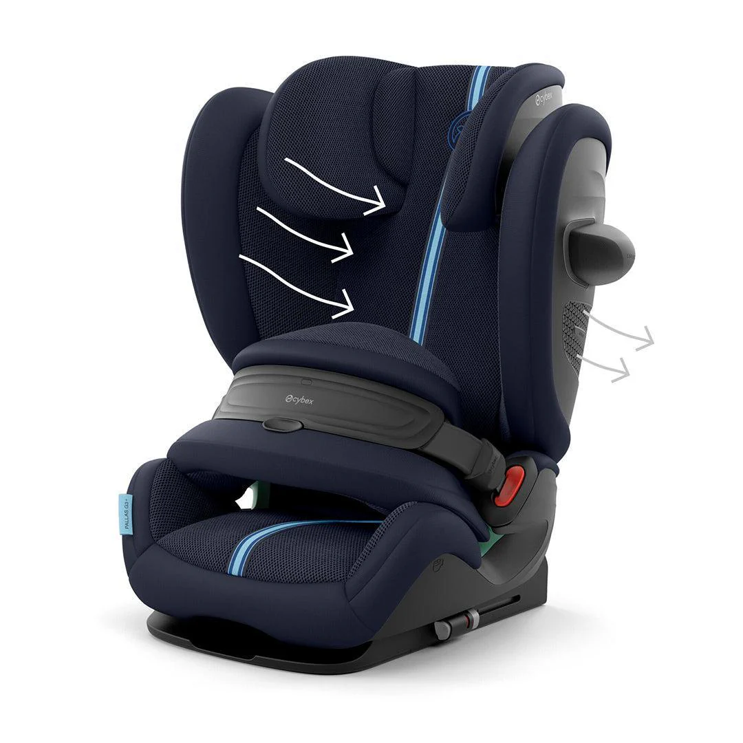 CYBEX Pallas G3 Plus i-Size Car Seat - Ocean Blue - Image 9