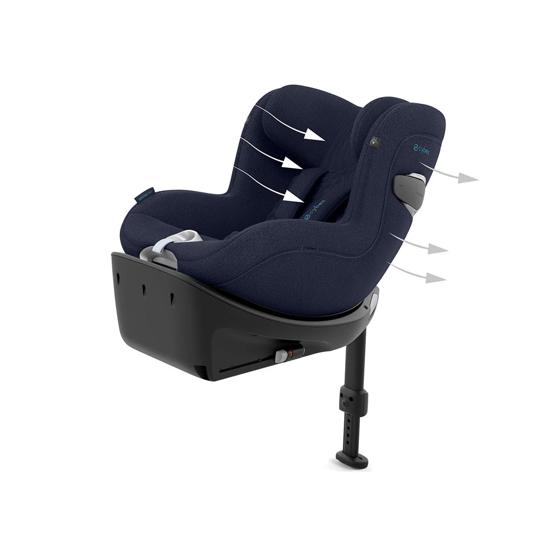 CYBEX Sirona Ti i-Size Plus Car Seat - Nautical Blue - Image 6