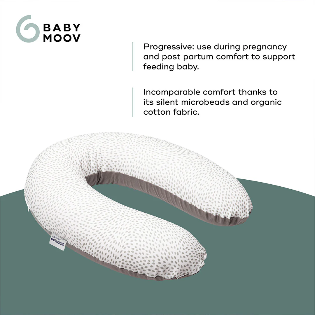 Doomoo Buddy Maternity Pillow - Risotto Taupe - Image 3