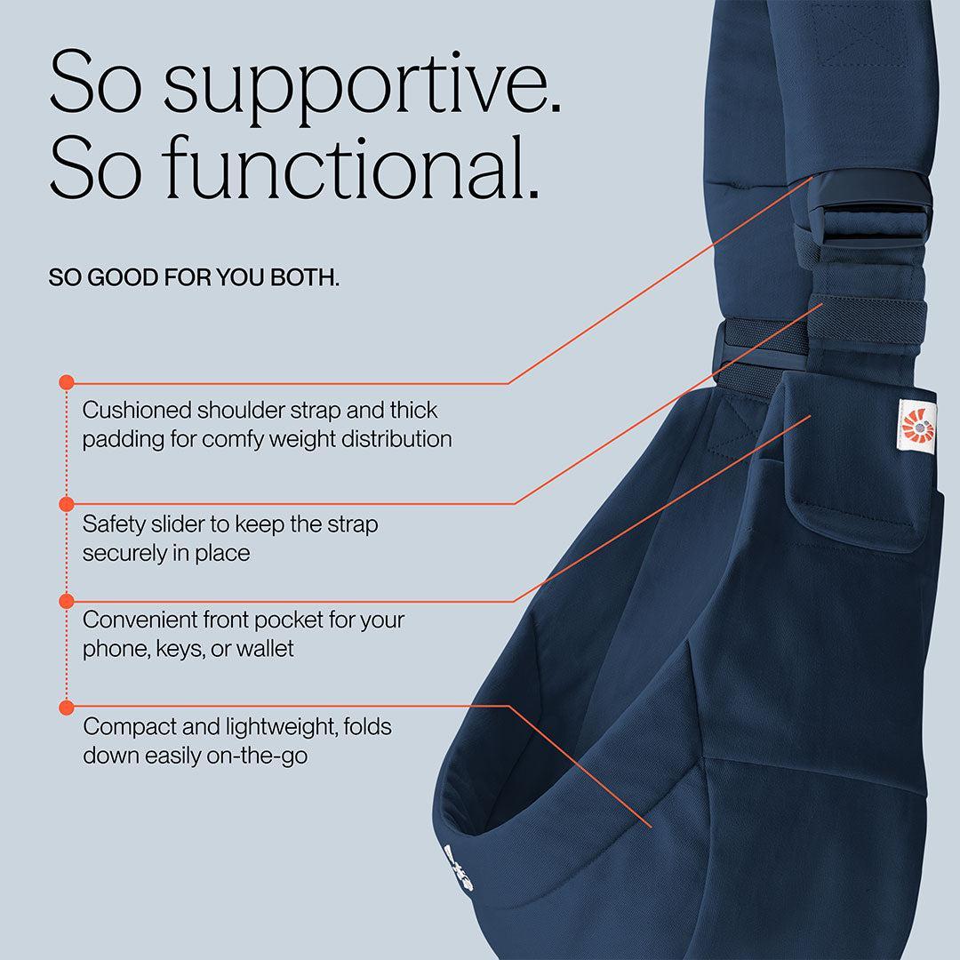Ergobaby Upsie Sling Carrier - Midnight Blue - Image 5