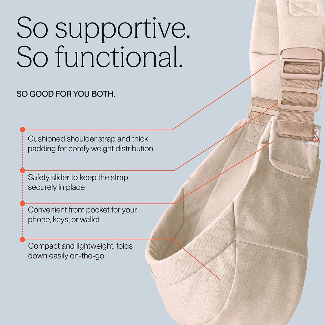 Ergobaby Upsie Sling Carrier - Natural Beige - Image 5