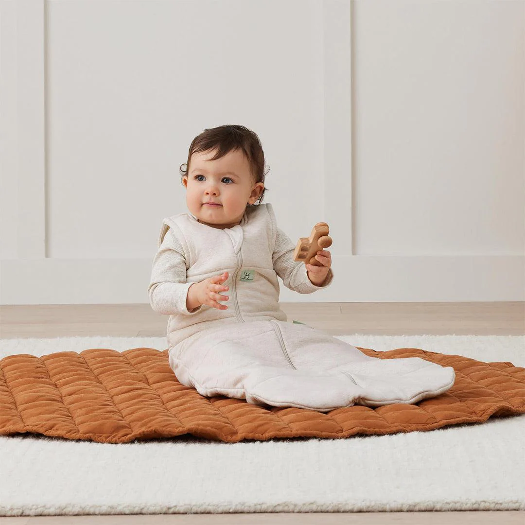 ergoPouch Organic Winter Jersey Sleeping Bag - 2.5 TOG - Oatmeal - Image 2