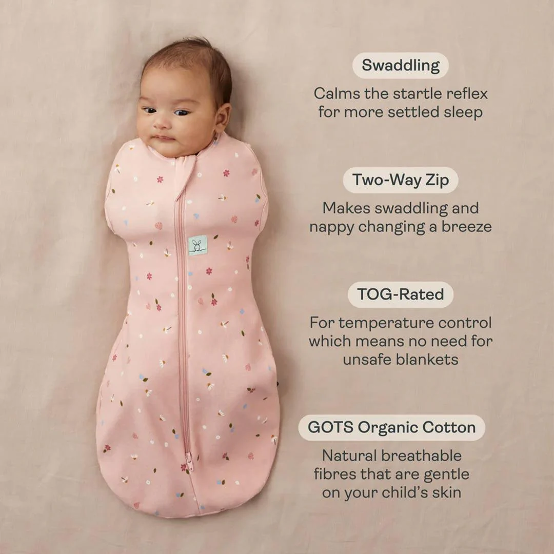 ergoPouch Organic Winter Cocoon Swaddle Sleeping Bag - 2.5 TOG - Savannah - Image 2
