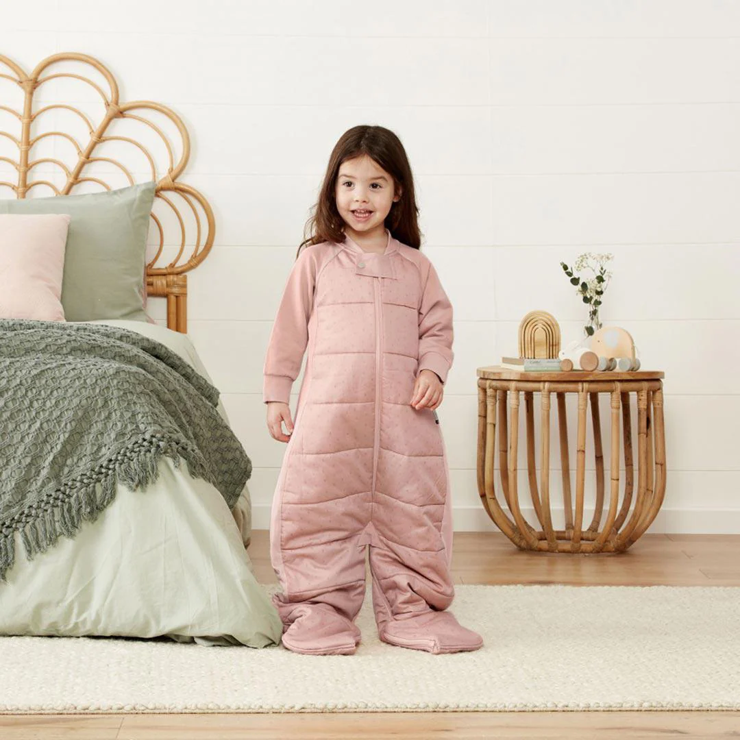 ergoPouch Organic Winter Long Sleeved 2 in 1 Sleeping Suit Bag - Berries - 2.5 TOG - Image 4