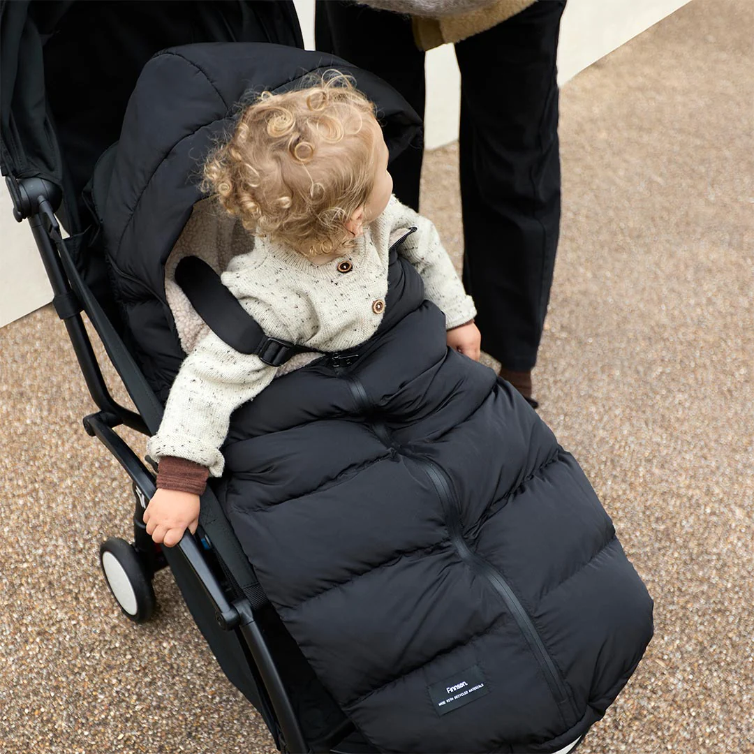 Finnson Alma Eco Universal Pram Footmuff - Black - Image 5