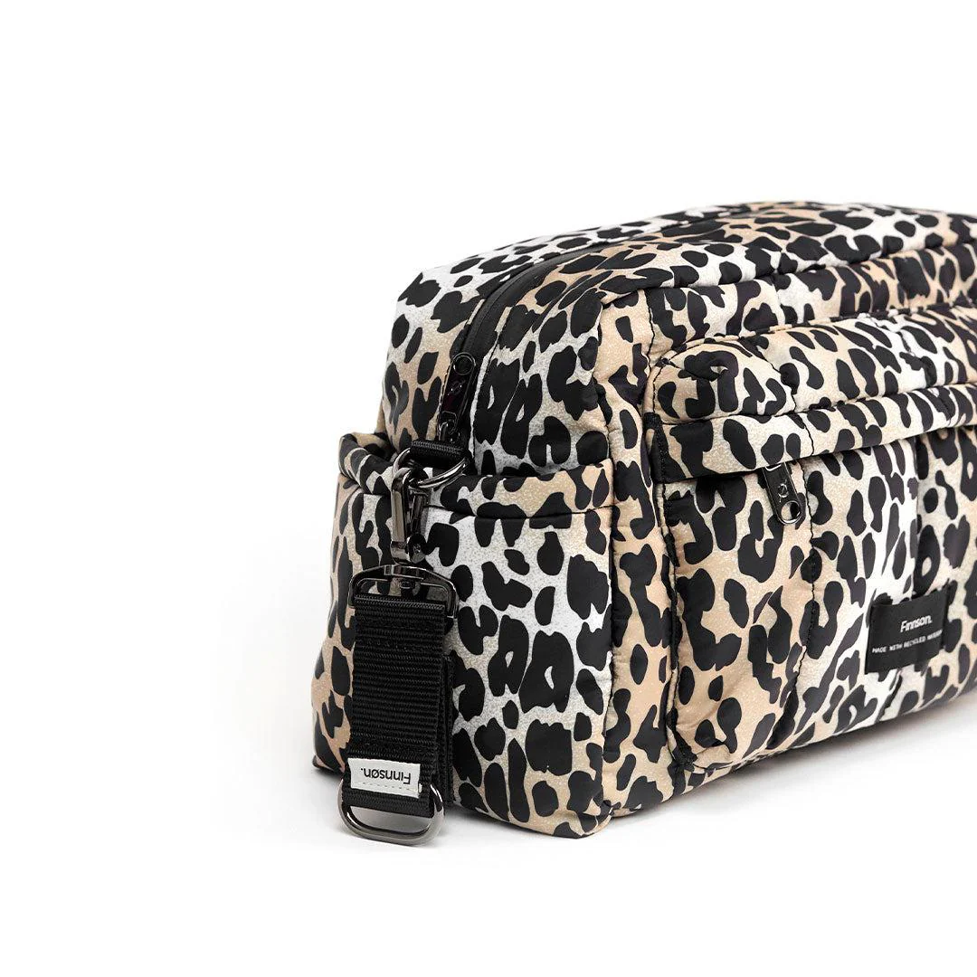 Finnson Freya Eco Compact Changing Bag + Oversized Stroller Organiser - Leopard - Image 8