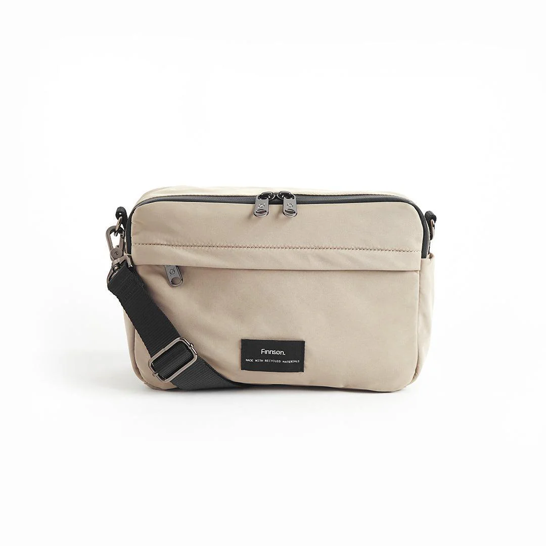 Finnson Frida Eco Stroller Organiser with Stroller Clips - Taupe - Image 5