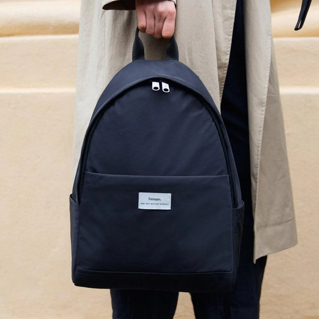 Finnson Inge Eco Changing Backpack With Changing Mat - Black - Image 3