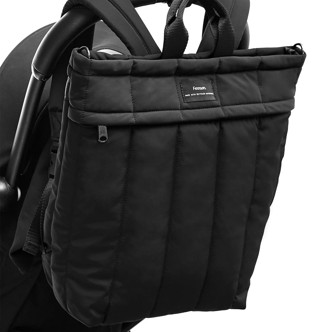 Finnson RAE Eco Changing Backpack with Changing Mat - Black - Image 5