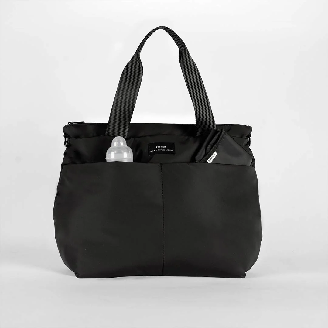 Finnson Sigrid Eco Changing Tote Bag  - Black - Image 8