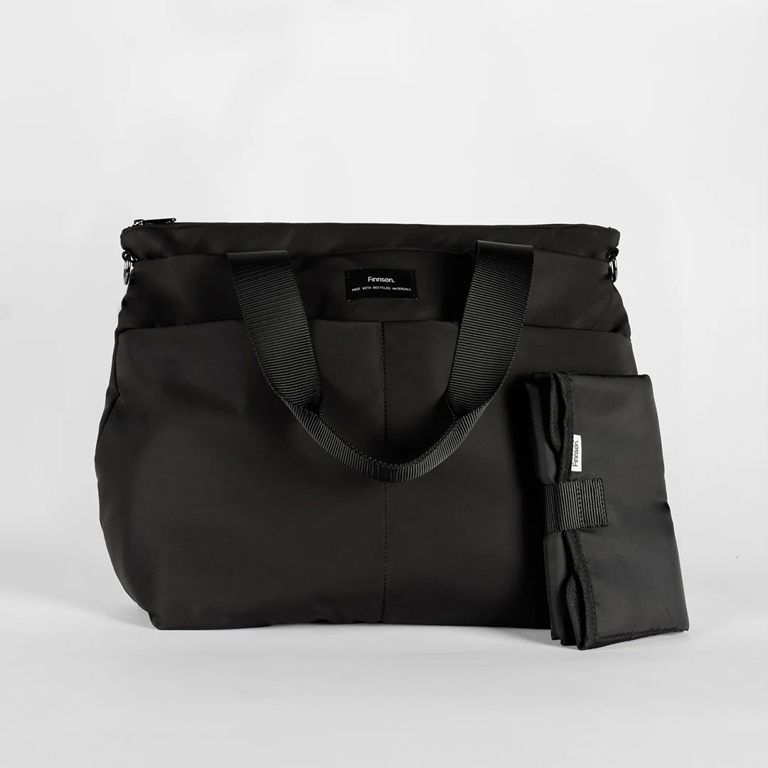 Finnson Sigrid Eco Changing Tote Bag  - Black - Image 9