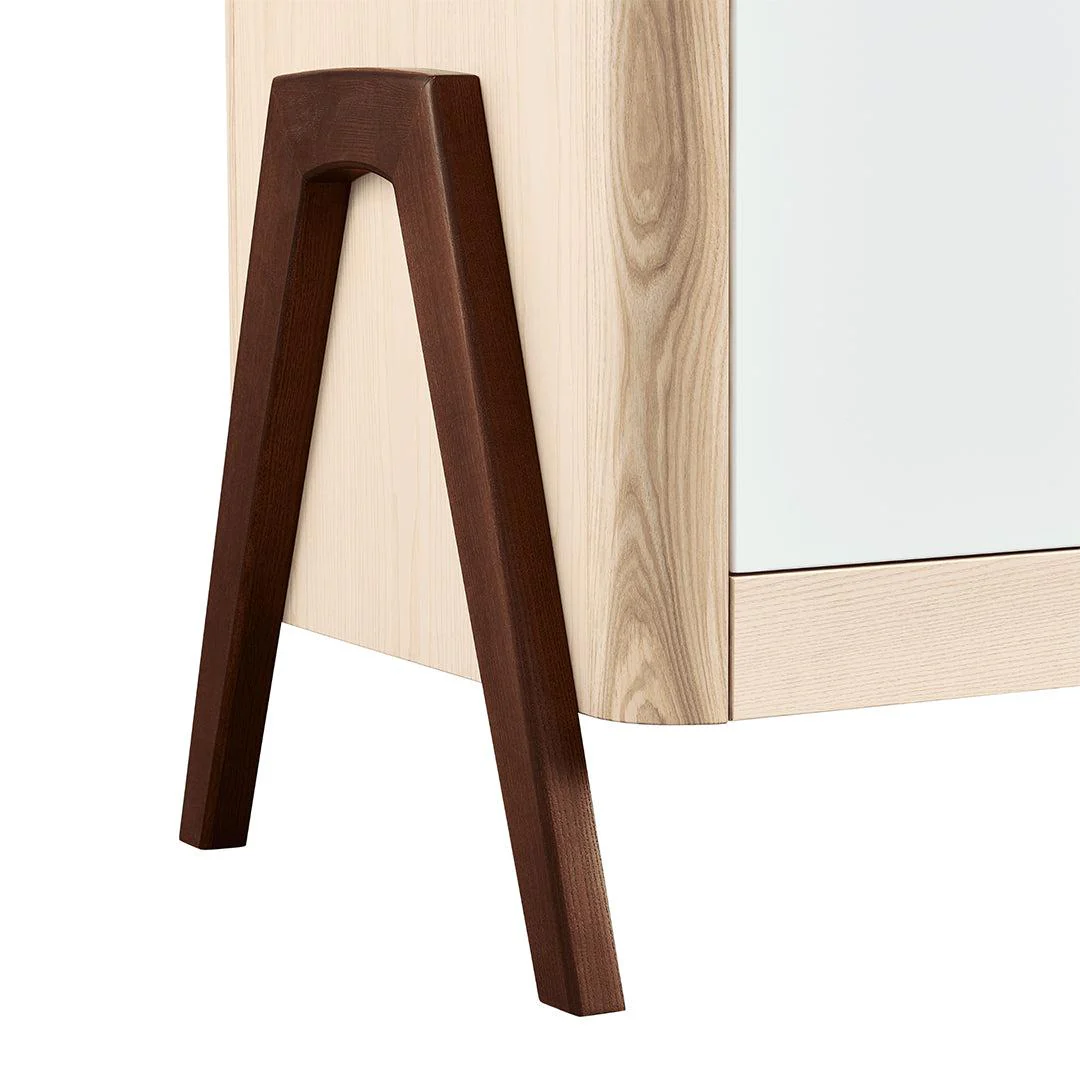 Gaia Baby Hera Cot Bed + Dresser Two Piece Bundle - Natural + Walnut - Image 21