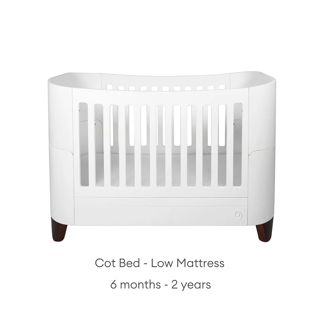 Gaia Baby Serena Mini Cot Bed Extension - White - Image 4